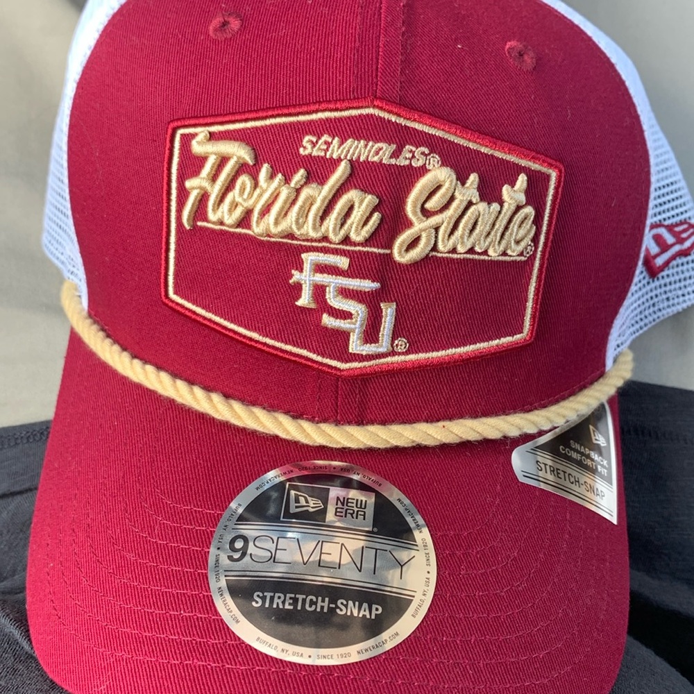 FSU stretch snap hat new excellent condition never worn before